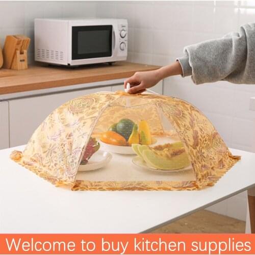 New Umbrella Food Cover Anti-Fly Mosquito Meal Cover Lace Table Use Food Cover Kitchen Gadget Cooking Tools At Home