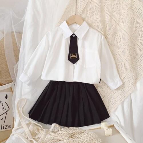 2020 Autumn Casual Solid Clothes Long Sleeve Girls Clothes High Quality Fashion Kids Clothes