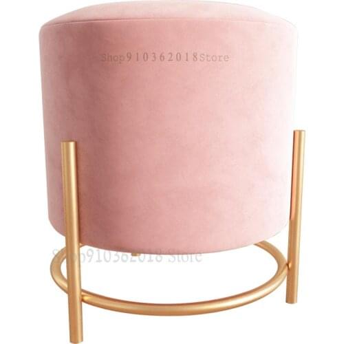 Customized Light Luxury Dressing Stool Household Round Stool Bedroom Makeup Chair Modern Minimalist Dressing Table Stool Net Red