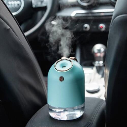 Air Humidifier Mini Mute USB Rechargeable Portable Car Air Purifier Aroma Essential Oil Diffuser 7-Color Night Light Home Car