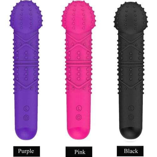 FAAK female USB charging G-spot anal tongue nipple vaginal masturbation silicone wolf vibrator G-spot massage stick