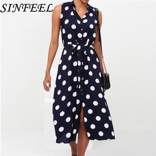 Women Polk Dot Beach Dress Sexy Sleeveless Summer Dresses Ladies Vintage Bandage Bodycon Party Dress Vestidos Plus Size S-2XL