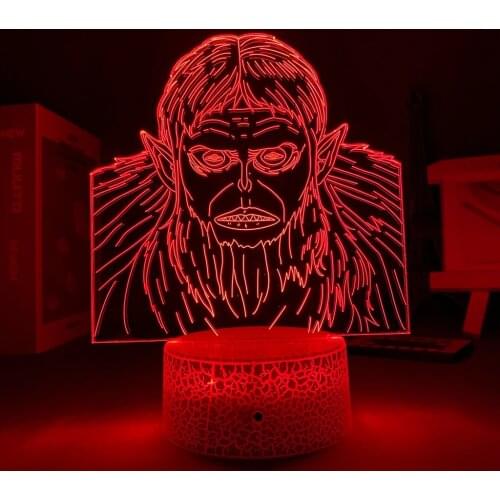Acrylic Led Night Light Anime Led Night Light Attack on Titan Levi Ackerman Figure Lamp For Kids Child Birthday Gift Levi