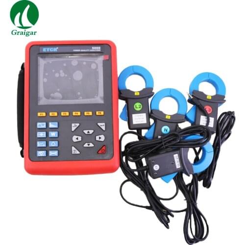 Power Quality Analyzer ETCR5000 3 Phase Multi-functional Power Quality Monitor