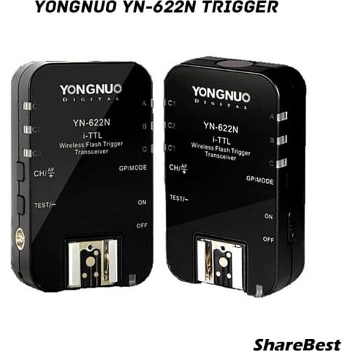 Yongnuo YN-622N YN 622 Wireless I TTL ITTL HSS 1/8000S Flash Trigger 2 Transceivers for Nikon DSLR