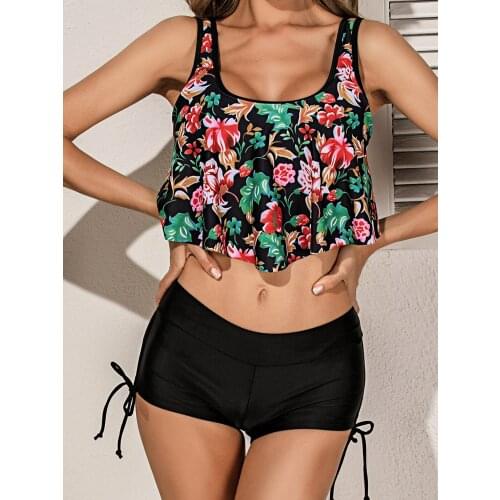 High Waist Bikinis Push Up Women Swimsuit Floral Swimwear Bathing SuitsPush Up Bikini Set Beach Wear Biquini