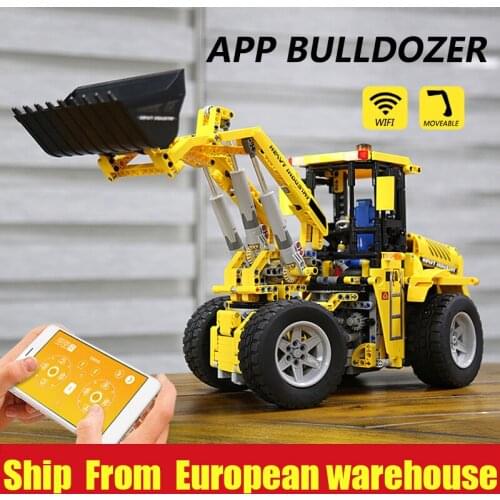 MOULD KING 13122S High-Tech Car Toys The APP RC MOC-0836 Bulldozer Model 20006 Building Blocks Bricks Kids Christmas Gifts