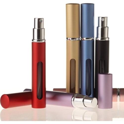 5 Ml Travel Glass Perfume Bottle With Skylight Mini Refillable Bottle With Sprayer