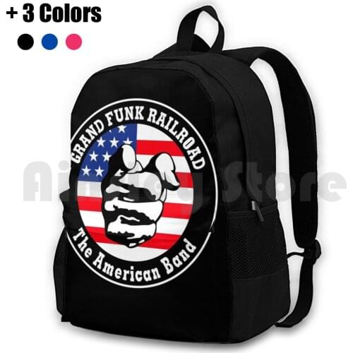 Grand Funk Railroad Shirt , Sticker , Mask Outdoor Hiking Backpack Riding Climbing Sports Bag Grand Funk Railroad Logo American