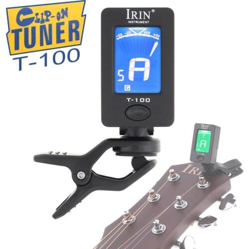 IRIN Chromatic Clip-On Digital Tuner for Acoustic Electric Guitar Bass Violin Ukulele with Double Colors Backlighting