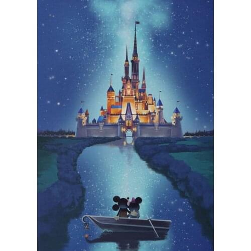 5d Disney Mickey Castle Diamond Painting Mosaic Gift Diamond Embroidery Full Picture Cross Stitch Kits Home Decoration Painting