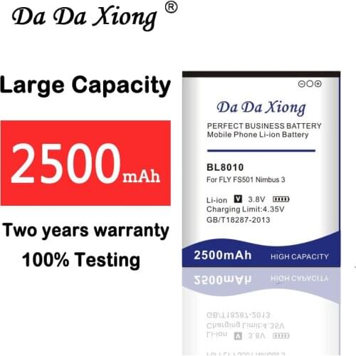 2500mAh BL8010 Li-ion Phone Battery For Fly FS501 Nimbus 3