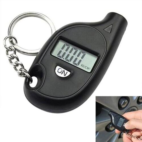 1 Pcs Mini Portable Keychain Tire Tyre Wheel Air Pressure Gauge Tester Digital LCD Display 2-150 PSI Tire Pressure Monitor Tool