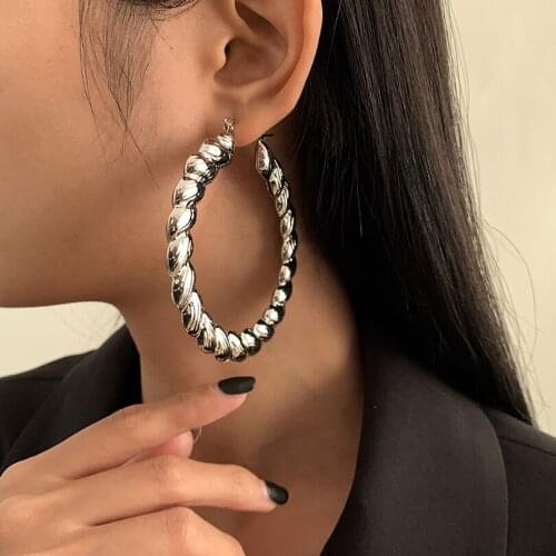 Metal Big Circle Retro Cерьги Earrings For Women Jewelry Kolczyki Pendientes Cережки Unusual Vintage Fashion Female Popular Now