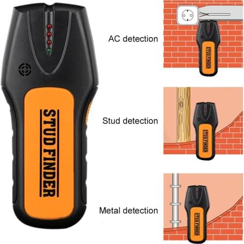 3 In 1 Metal Detector Find Metal Wood Studs AC Voltage Live Wire Detect Wall Scanner Electric Box Finder Wall Detector