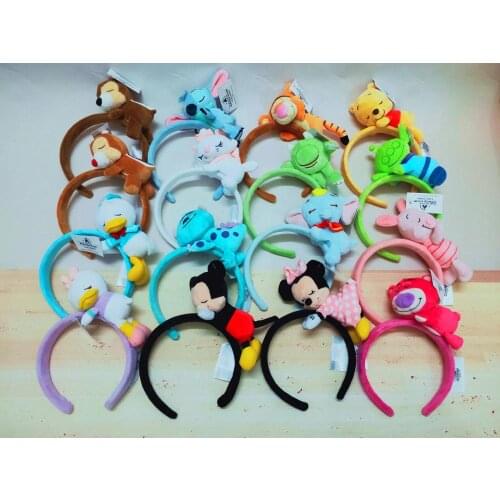 NEW Minnie mickey Donald Piglet Tigger Sleeping Stitch Maria sully Bear EARS COSTUME Cosplay Plush Adult/Kids Headband Gift