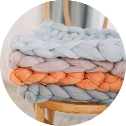 Newborn Baby Photography Blanket Props Baby Girl Boy Month Photo Shoot Woollen Blanket bebe fotografia Accessories Props