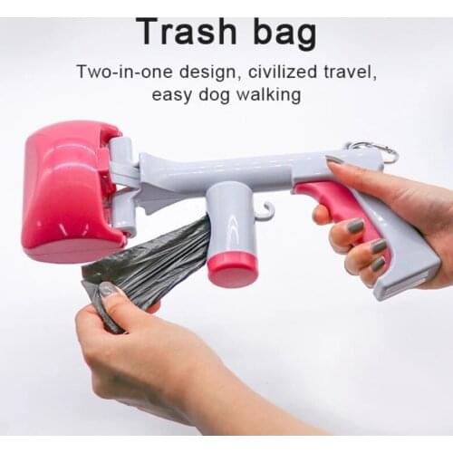 Pet Portable Outdoor Cleaner Garbage Pick-up Device Poop Bag Collection Animal Cleaning Tool Cleaning Operation No Dirty