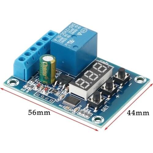 0-100V voltage detection relay, DC 12V power supply, 12A charge and discharge voltage monitoring/upper and lower limit control