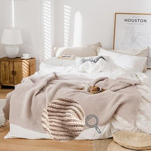 REGINA Gorgeous Pure Color Throw Blanket Office Lady Modern Wearable Frignes Design Elegant Home Decor Knitted Plaid Blankets