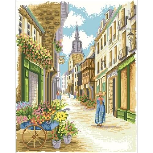 FJ109 For Needlework Kit NOT PRINTED Cross stich Painting Set Cross Stitch Kits Cross-stitch Embroidery Set Stitch Kits Cross