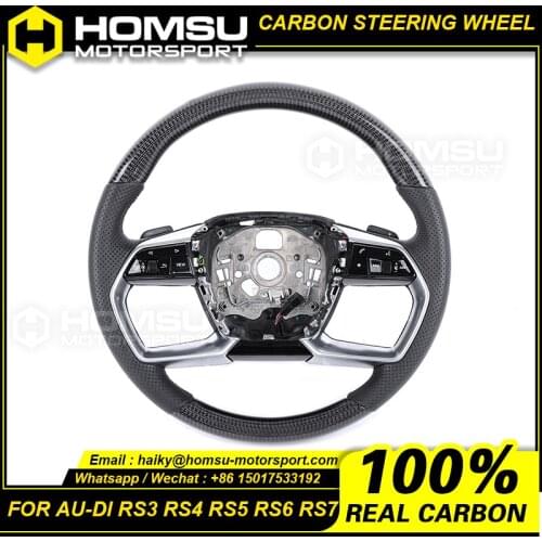 Custom alcantar a carbon fiber steering wheel for audi A8 A8L LED carbon fiber steering wheel