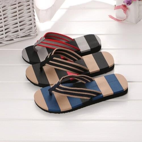 Lovers Men And Women Flip-flops Summer Korean Mens Beach Mens Sandals And Slippers Non-slip Clip Drag