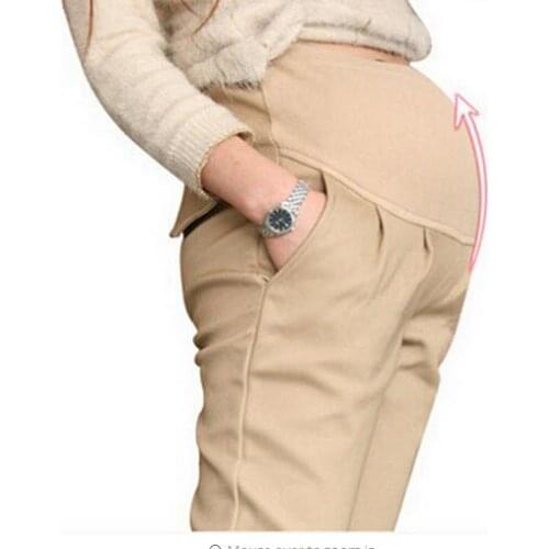 High Quality Maternity Belly Pants Causal Trousers For Pregnancy Wear Plus Size Summer And Spring Clothes For Pregnant Women