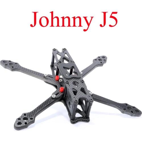 AstroX Johnny J5 Rack New Original 215 Preset Shock Absorption Carbon Fiber Frame Kit 5.5MM Arm for RC Drone Spare Parts DIY