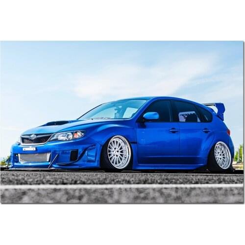 Subaru Impreza Sports Car Poster Vehicle Wallpaper HD Prints Canvas Painting Wall Art Picture Home Decoration