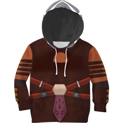 Ahsoka Tano Cosplay Hoodie Kids Children Size Casual Streetwear Pullover 3D Printed Long Sleeve Hooded Sweatshirts