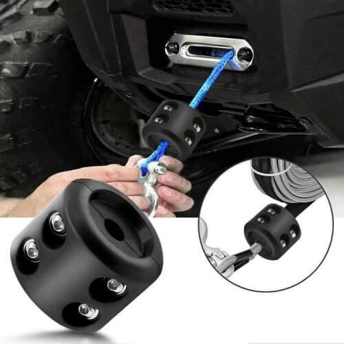 High Quality Universal Rubber Winch Cable Hook Stopper Rubber Rope Line Saver for ATV UTV Vehicle Car accessories Dropshipping