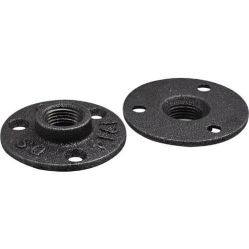 10pcs DN20 Iron Pipe Fittings Wall Mount Floor Antique Flange Hardware Tool Cast Iron Floor Flanges