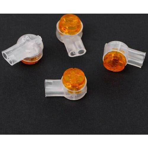 100Pcs UY2 K2 Connector Grease Filling Butt Wire Line Terminal Connector 4XFD
