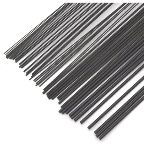20pcs/lot Carbon Fiber Rods 0.5mm 0.8mm 1mm 1.5mm 2mm 2.5mm 3mm 4mm 200m or 400mm Length
