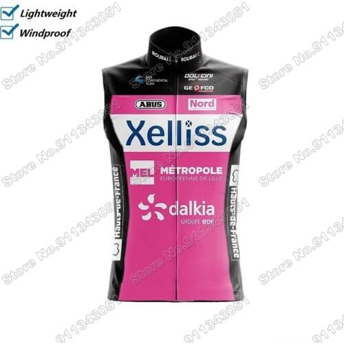 2021 Xelliss Cycling Vest Windproof Men Team Windvest MTB Road Cycling Jersey Sleeveless windstopper Gilet Maillot Ropa Ciclismo
