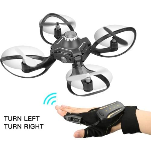 2022 Toy Folding Unmanned Aircraft (UAV) Gesture Control Aerial Photography Four-Axis Air Vehicle Body Sensor