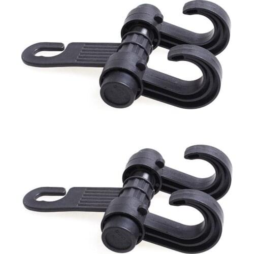 2x Car hooks Back Seat Headrest Hanger, Universal Holder for Purse Handbag Grocery Shopping Bag Cloth Coat