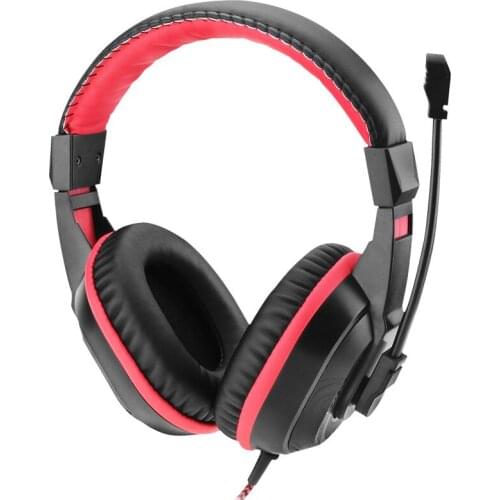 3.5mm For PC Laptop Computer Wired Headset Over-ear Headphone Wired Gaming Earphone With Microphone Portable Audio Accessories