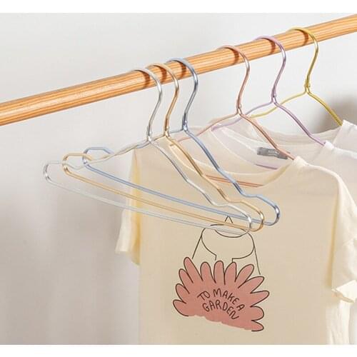 5pcs Children Aluminum alloy Hanger Baby Traceless Non-slip Clothes Hanger for Kids Household Hanger Closet Storage Hot