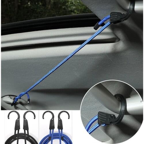 59 Inch Car Coat Hanger Adjustable Belt Trunk Fixed Rope with Hook Retractable Rack Portable Hanger Holder Rope Car Hook Hangers
