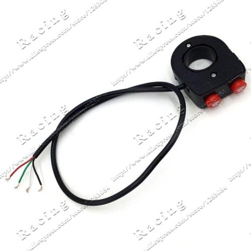 7/8'' 22mm Motorcycle Bike Handlebar On Off Button Head Spot Fog Light Switch