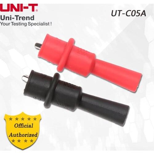 UNI-T UT-C05A (M4) threaded bore alligator clip (with protector); suitable for UT501A, UT501B, UT525, UT526, etc