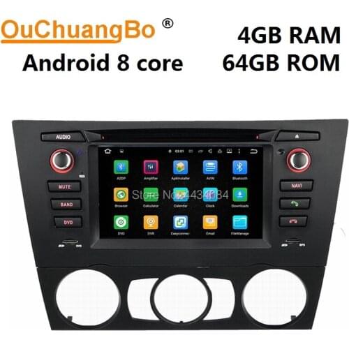 Ouchuangbo PX5 car radio head unit stereo gps android 9.0 for Bmw 3 E90 E91 E92 E93 with wifi usb swc Mirror link 8 cores 4+32