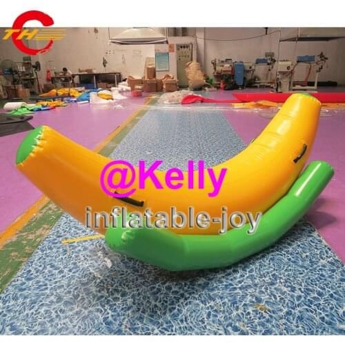 Free air shipping inflatable water seesaw for kids, durable inflatable water park toy supplier, inflatable water seesaw for sale