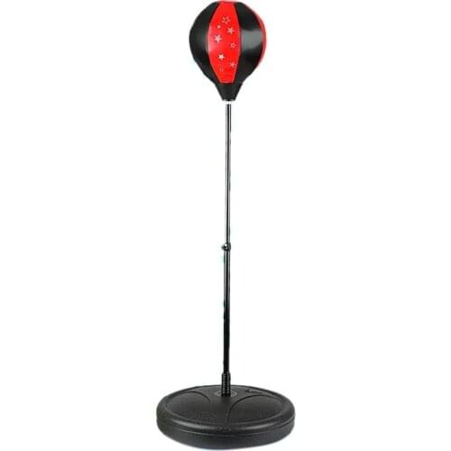 Punching Bag Kids Boxing Set Kids Boxing Gloves Standing Base Adjustable Stand + Hand Pump for Kid Ages 3 - 14 Years Old