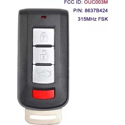 CN011026 Original PCB for Mitsubishi Mirage 2013 2014 2015 2016 2017 2018 2019 Mirage G4 2016-2020 Remote Key Fob FCC OUC003M ID