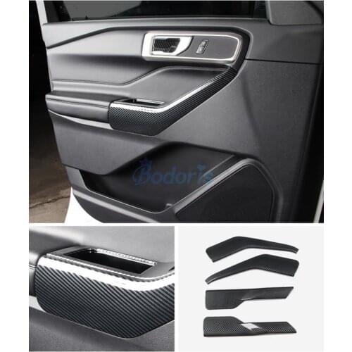 Interior Door Holder Tirms Grab Panel Strips Holder Moulding Trims Car Styling For Ford Explorer U625 2020 2021 Accessories