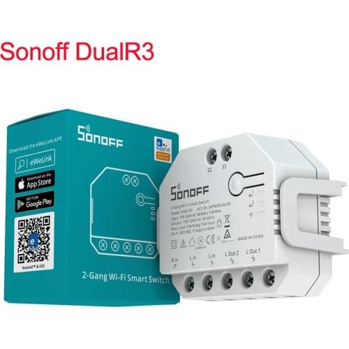 Sonoff Basic R3 Wifi Smart Switch Smart Home Remote Control DIY Timer Switch Via Ewelink APP Work with Alexa Google Home