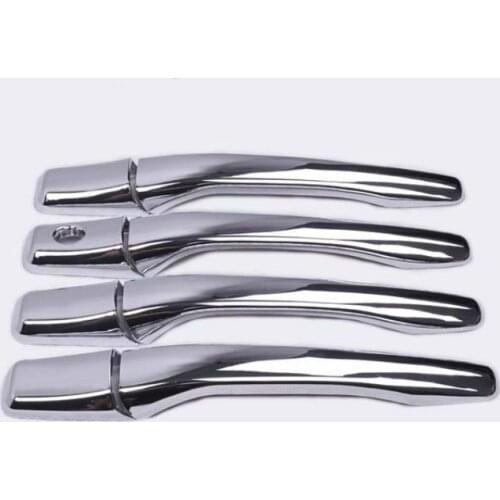 Funduoo For Mitsubishi Outlander 2003-2004 2005 2006 Grandis 2003-2008 New ABS Chrome Door Handle Cover One Keyhole